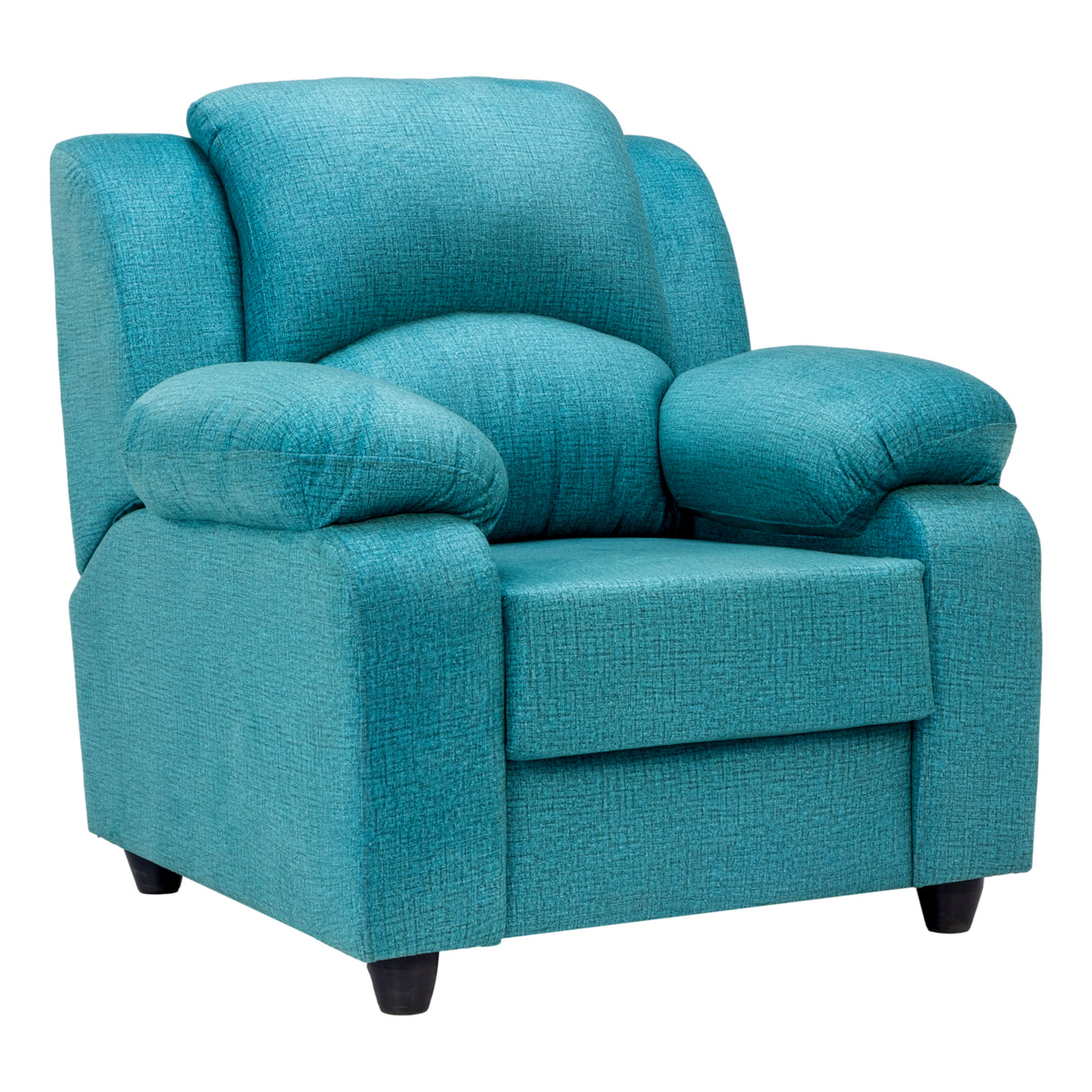 Emden Premium Fabric Sofa Set (3+1+1 Seater) - Blue