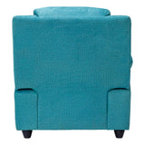 Emden Premium Fabric Sofa Set (3+1+1 Seater) - Blue