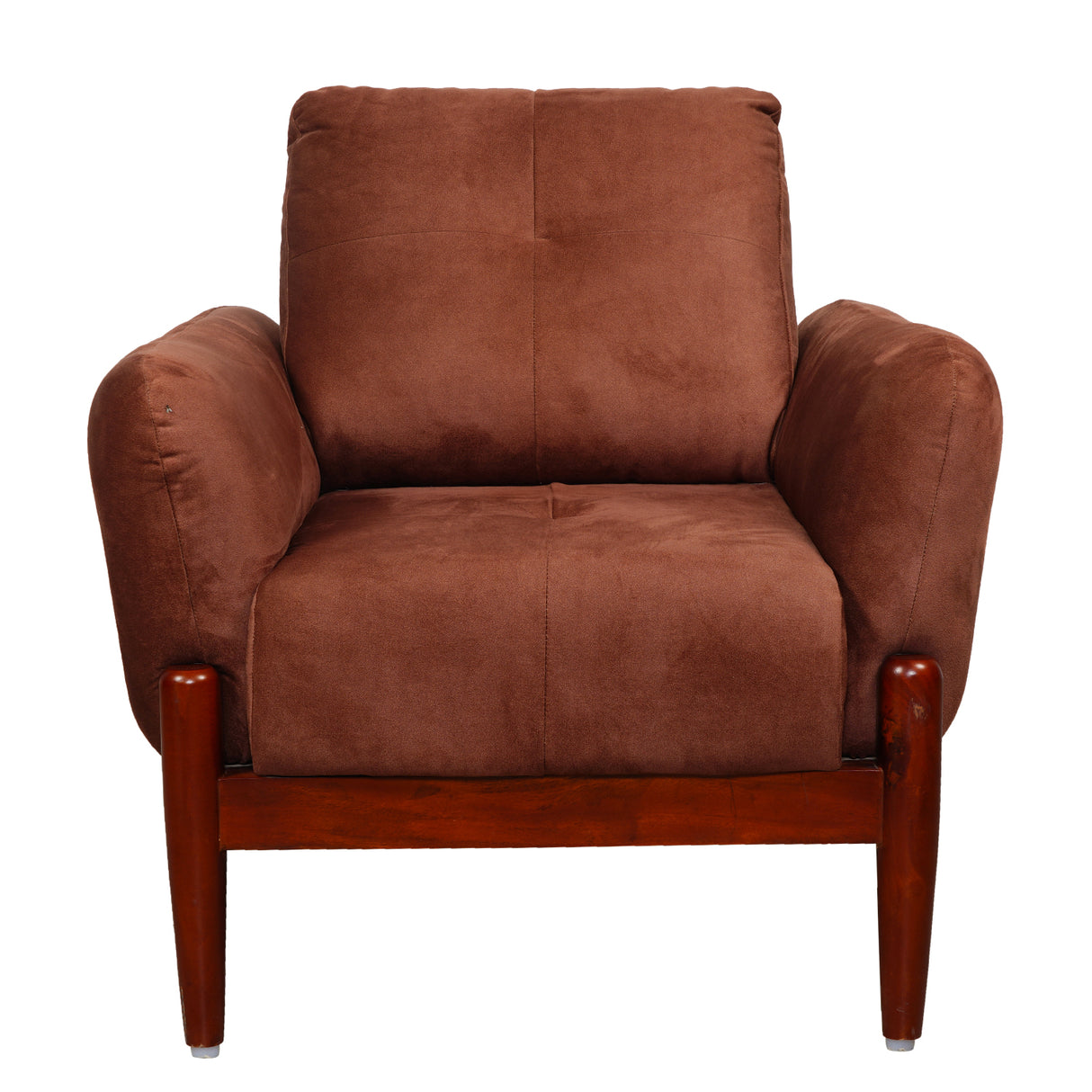 Enfield Fabric Sofa 1-Seater - Maroon