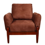 Enfield Fabric Sofa 1-Seater - Maroon