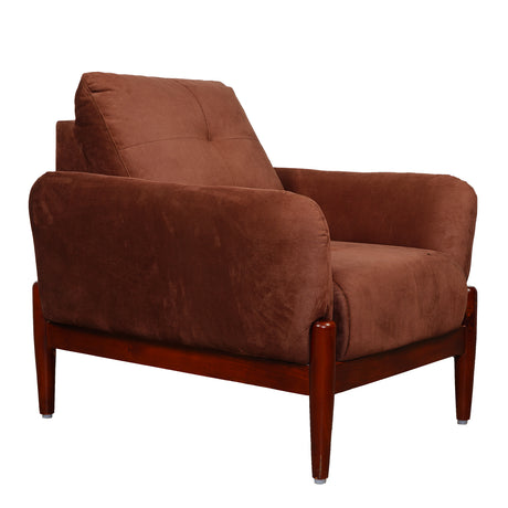 Enfield Fabric Sofa 1-Seater - Maroon