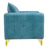 Estonia Contemporary Fabric Sofa Set (3+1+1 Seater) - Green