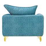 Estonia Contemporary Fabric Sofa Set (3+1+1 Seater) - Green