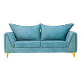 Estonia Contemporary Fabric Sofa Set (3+1+1 Seater) - Green