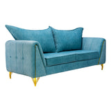 Estonia Contemporary Fabric Sofa Set (3+1+1 Seater) - Green