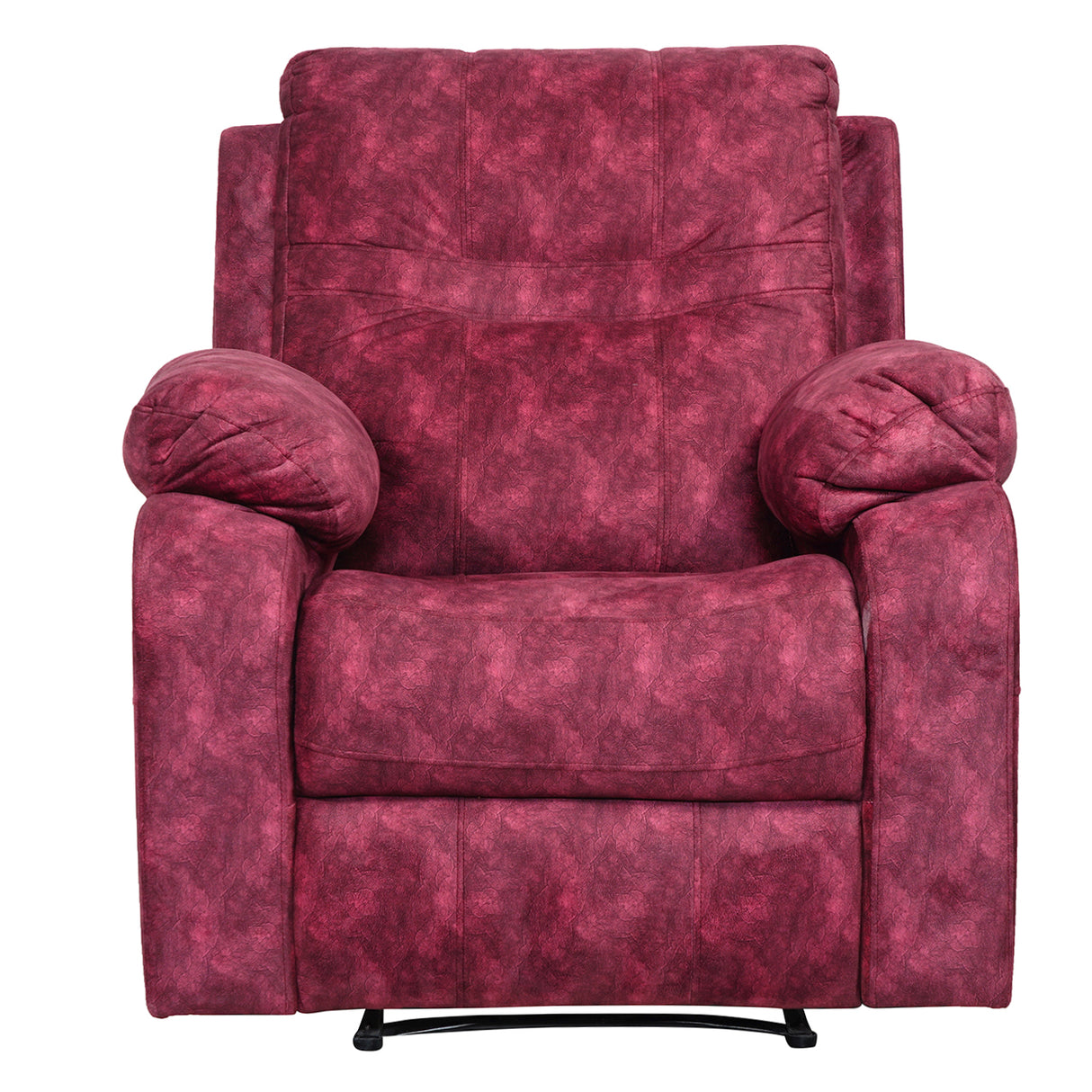 Ferrara Fabric Recliner 1-Seater - Maroon