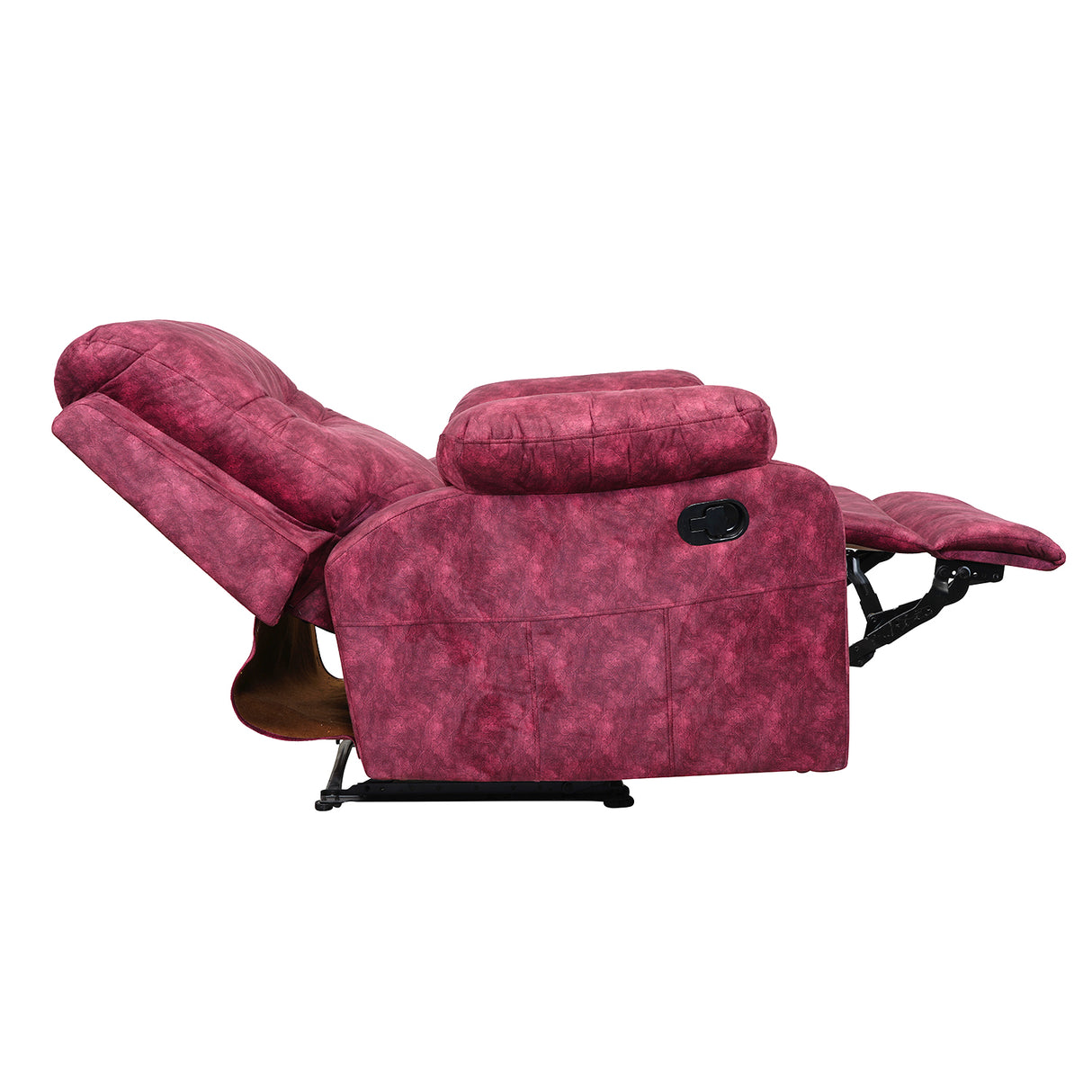 Ferrara Fabric Recliner 1-Seater - Maroon