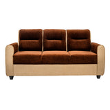 Finland Relax Comfort  Fabric Sofa 3-Seater  - Brown and Sandal