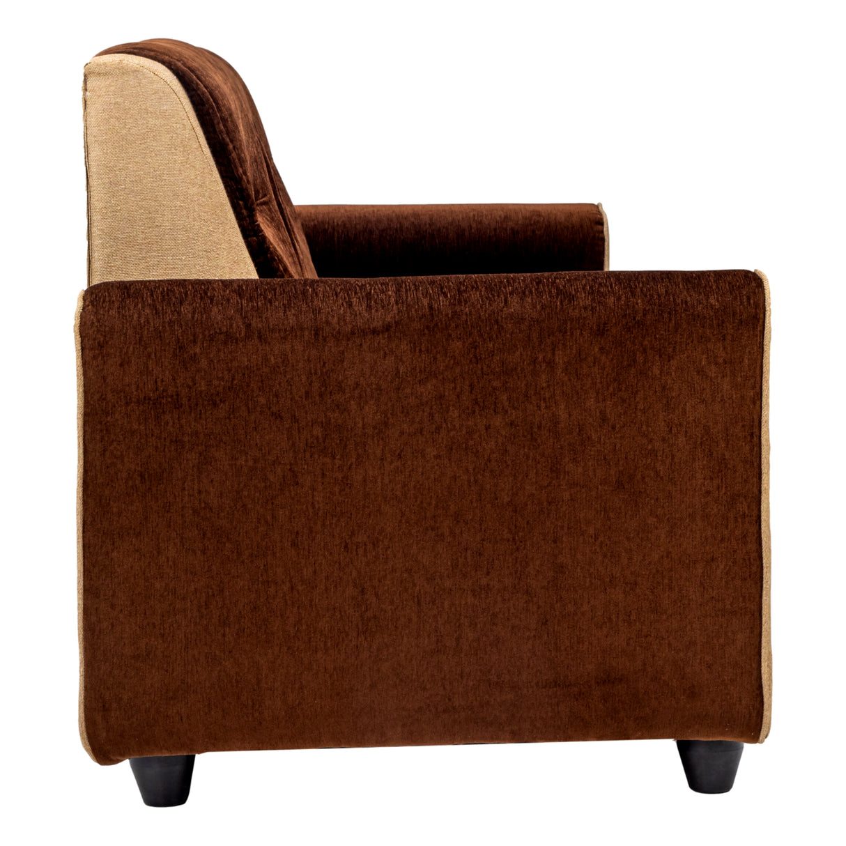 Finland Relax Comfort  Fabric Sofa 3-Seater  - Brown and Sandal
