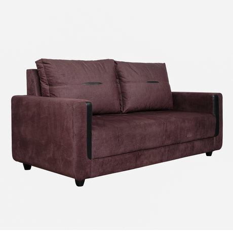 Hague Fabric Sofa 3-Seater - Brown