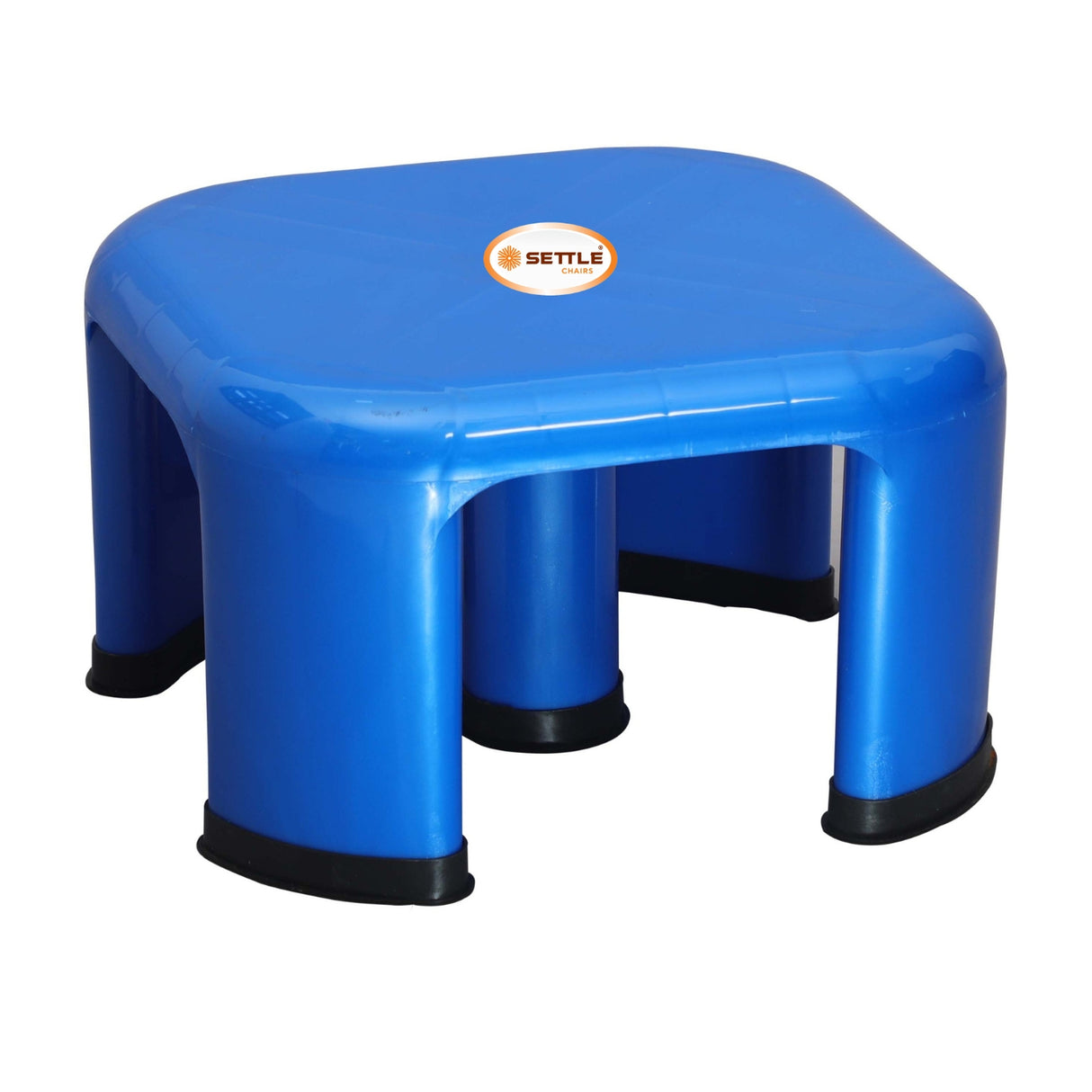 Settle Aura Premium Plastic Foot Stool – Pearl Blue