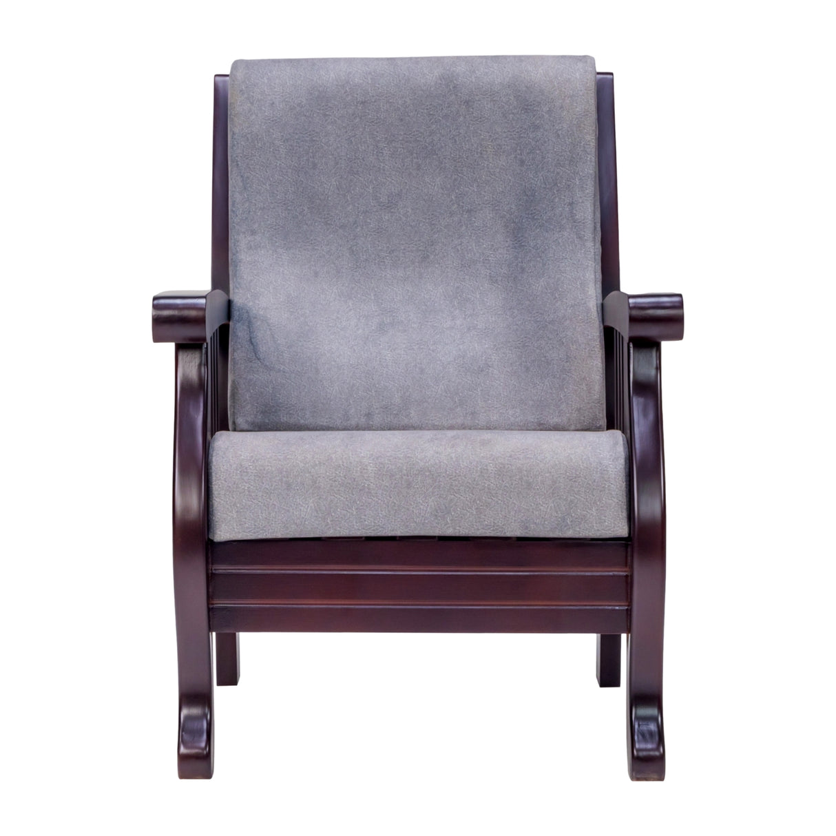 Indiana Elite Wooden Sofa 1-Seater - Light Walnut Finish
