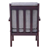Indiana Elite Wooden Sofa Set (3+1+1 Seater) - Light Walnut Finish