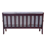 Indiana Elite Wooden Sofa 3-Seater - Light Walnut Finish