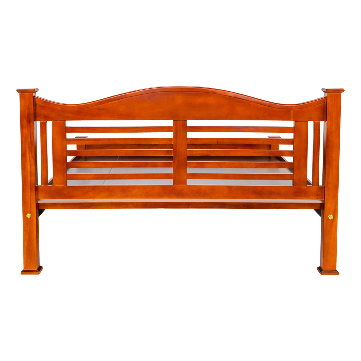 Lapaaz Luxury Wooden Bed Queen Size - Teak Finish
