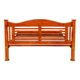 Lapaaz Luxury Wooden Bed Queen Size - Teak Finish