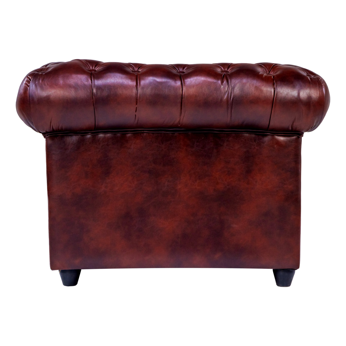 Lisbon Chester Rexine Sofa Set (3+1+1 Seater) - Maroon