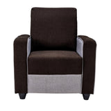 Luxor Elegant Fabric Sofa Set (3+1+1 Seater) - Brown and Grey