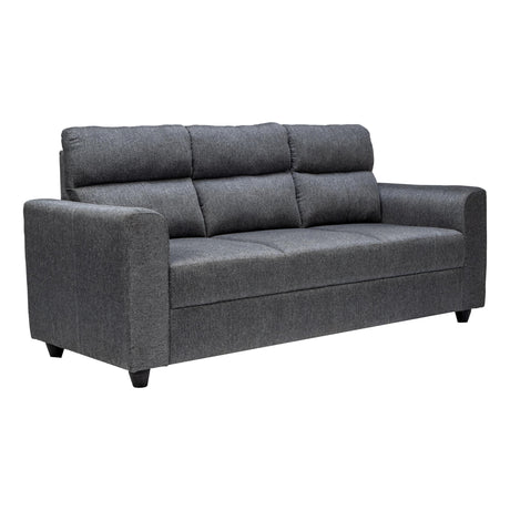 Lyon Classic Comfort Fabric Sofa 3-Seater - Dark Grey