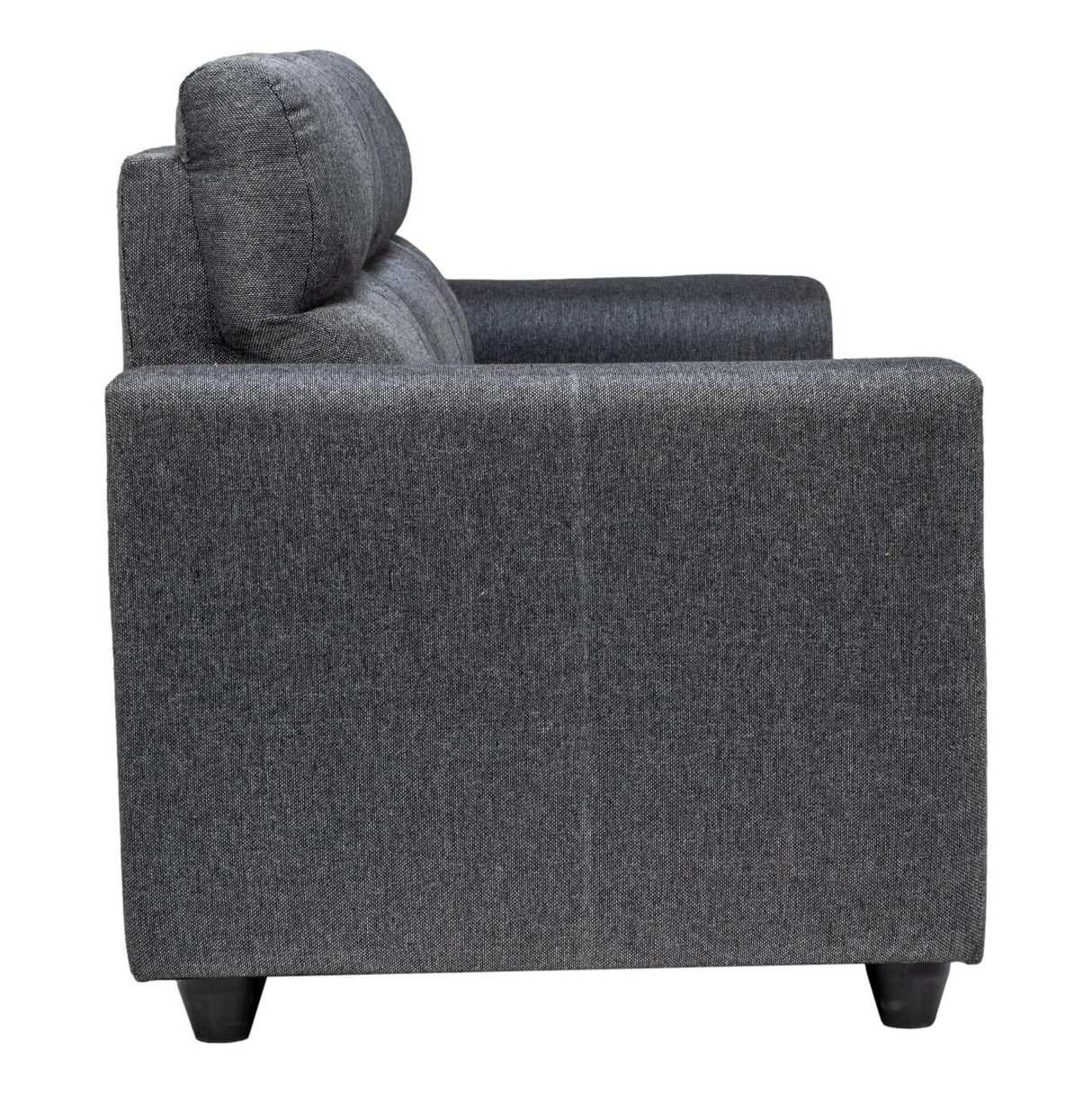 Lyon Classic Comfort Fabric Sofa 3-Seater - Dark Grey