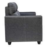 Lyon Classic Comfort Fabric Sofa 3-Seater - Dark Grey