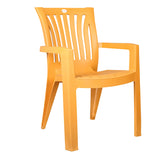 Settle Majestic Arm Plastic Chair - Amber Gold