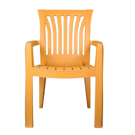 Settle Majestic Arm Plastic Chair - Amber Gold