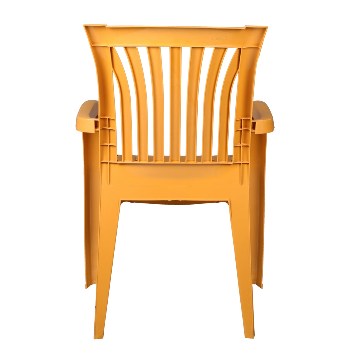 Settle Majestic Arm Plastic Chair - Amber Gold