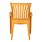 Settle Majestic Arm Plastic Chair - Amber Gold