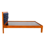Melbourne Sophisticated Wooden Bed King Size - Teak Finish