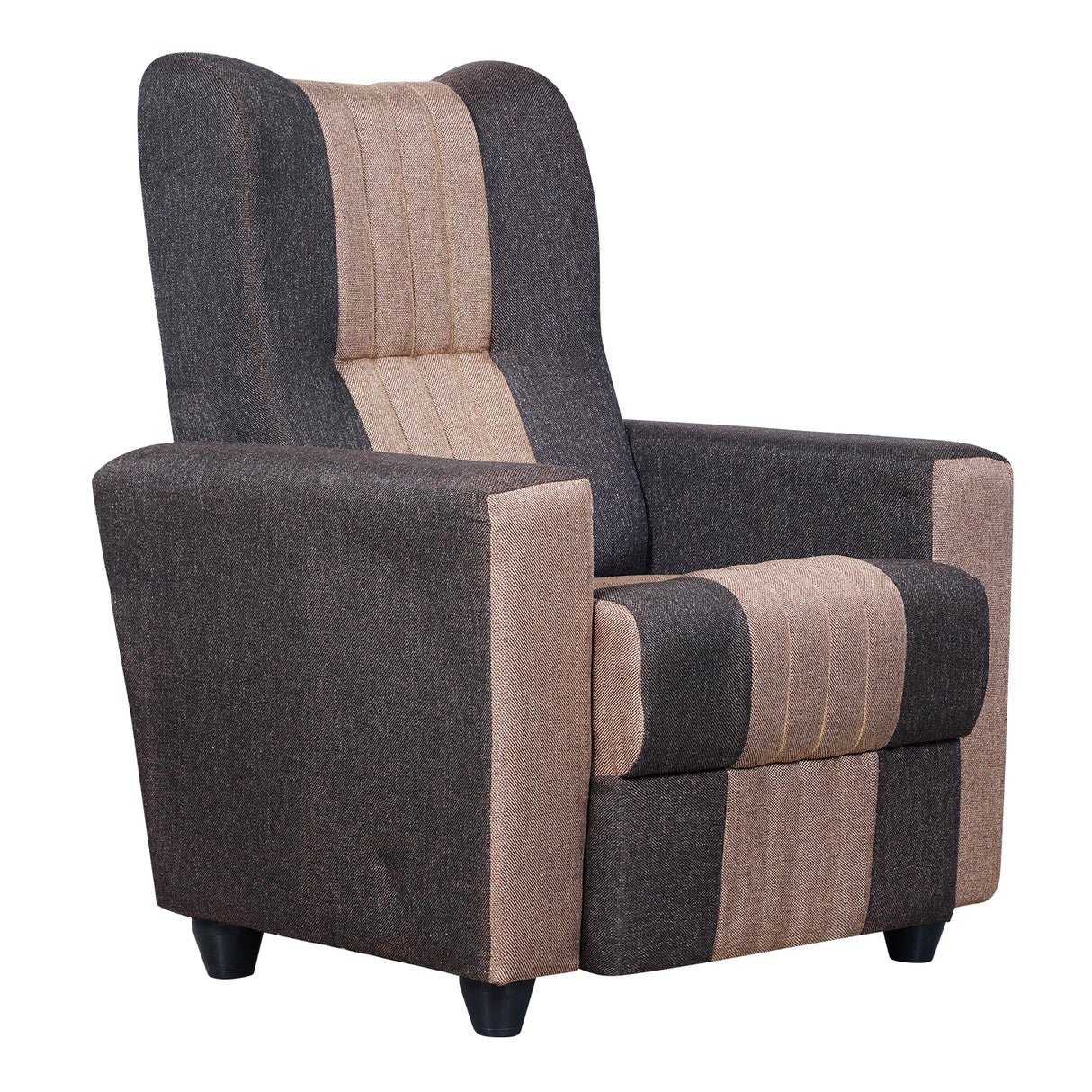 Mini Renu Fabric Sofa Set (3+1+1-Seater) - Brown