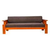 Missouri Grand Wooden Sofa Set (3+1+1 Seater) - Teak Finish