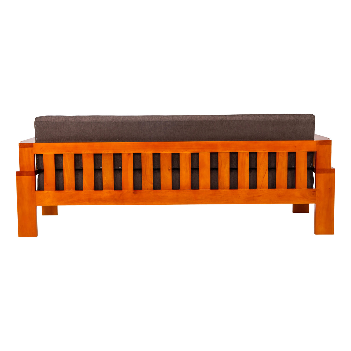Missouri Grand Wooden Sofa Set (3+1+1 Seater) - Teak Finish