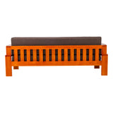 Missouri Grand Wooden Sofa Set (3+1+1 Seater) - Teak Finish