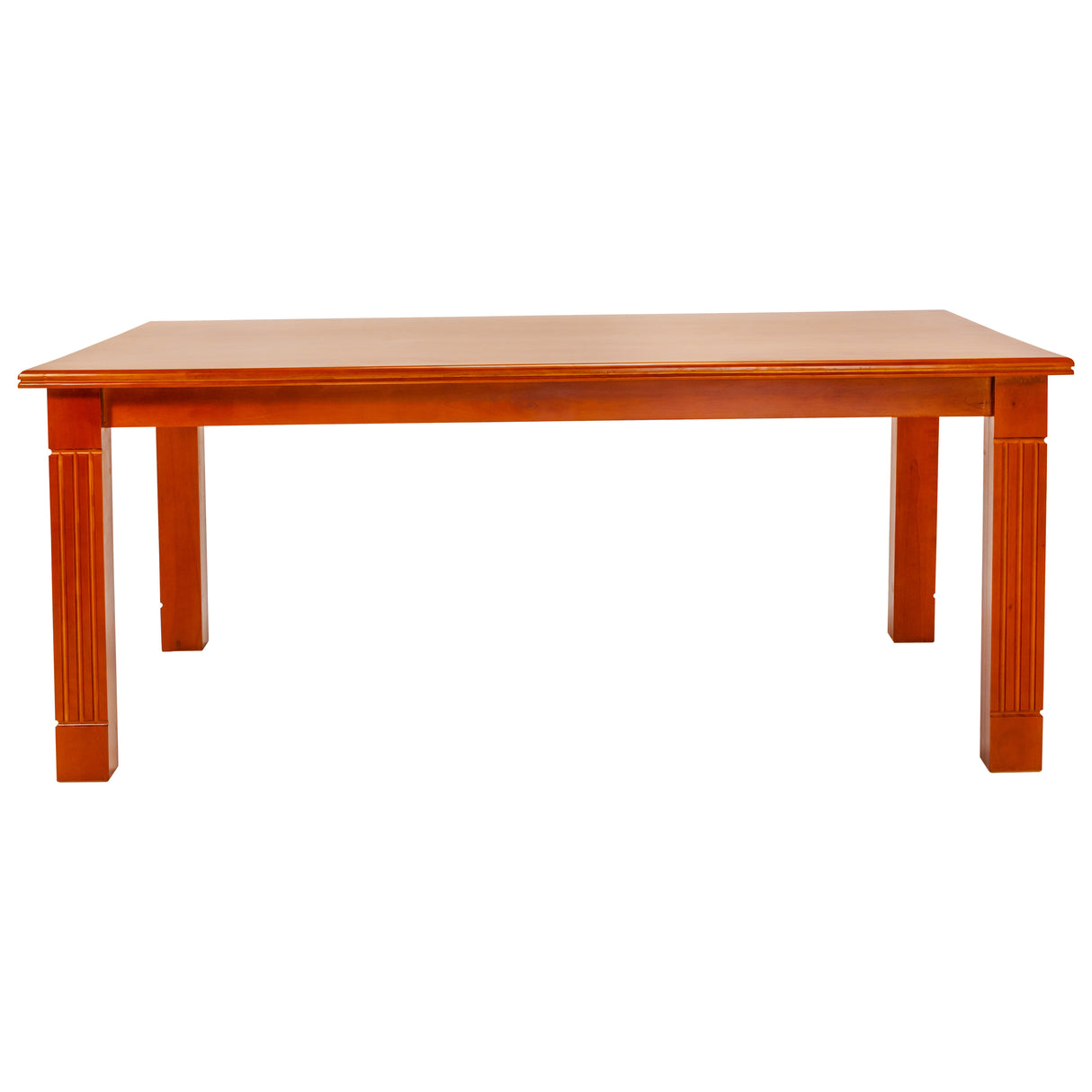 Montreal Rectangle Wooden Top Dining Table 6-Seater - Teak Finish