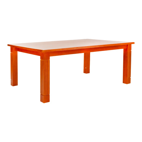 Montreal Rectangle Wooden Top Dining Table 6-Seater - Teak Finish