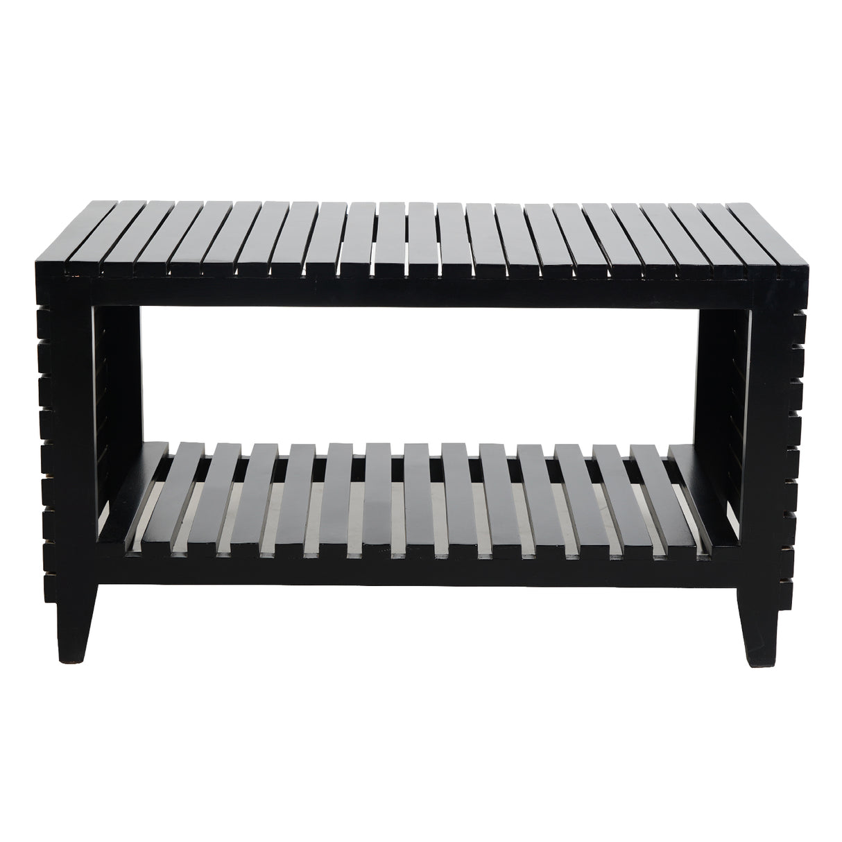 Newick Wooden Coffee Table - Dark Walnut Finish