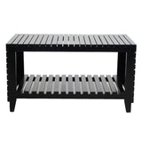 Newick Wooden Coffee Table - Dark Walnut Finish