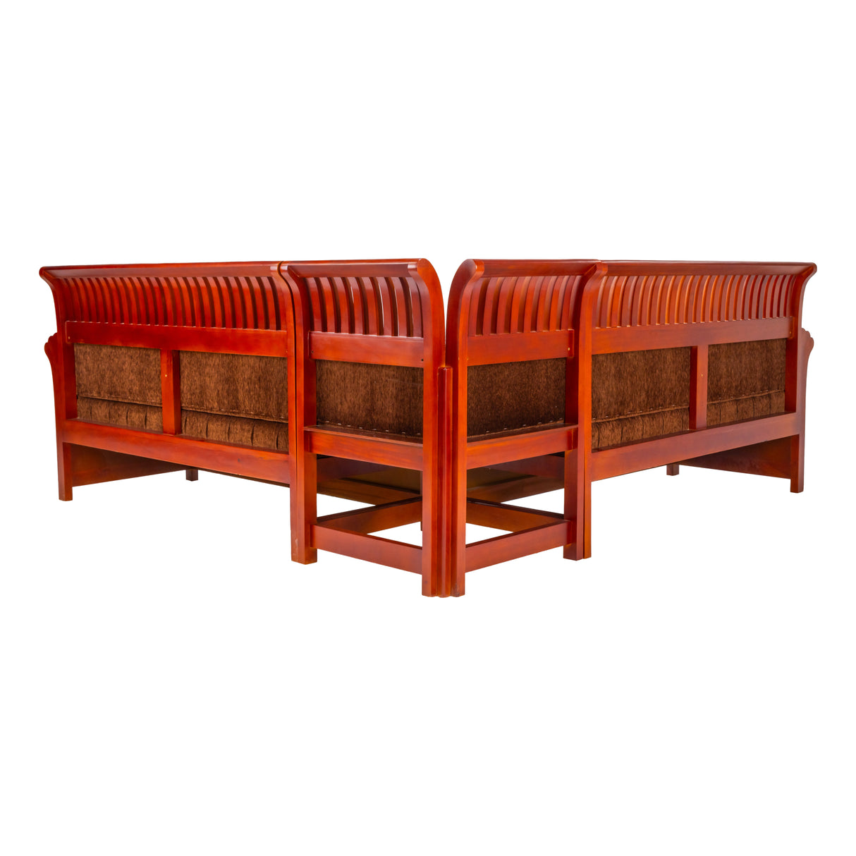 Orlando Regal Wooden Corner Sofa - Honey Finish