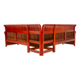 Orlando Regal Wooden Corner Sofa - Honey Finish