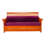 Orlando Regal Wooden Sofa Set (3+1+1 Seater) - Teak Finish