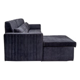Oslo Modern Fabric Sofa Cum Bed - Dark Grey
