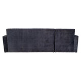 Oslo Modern Fabric Sofa Cum Bed - Dark Grey