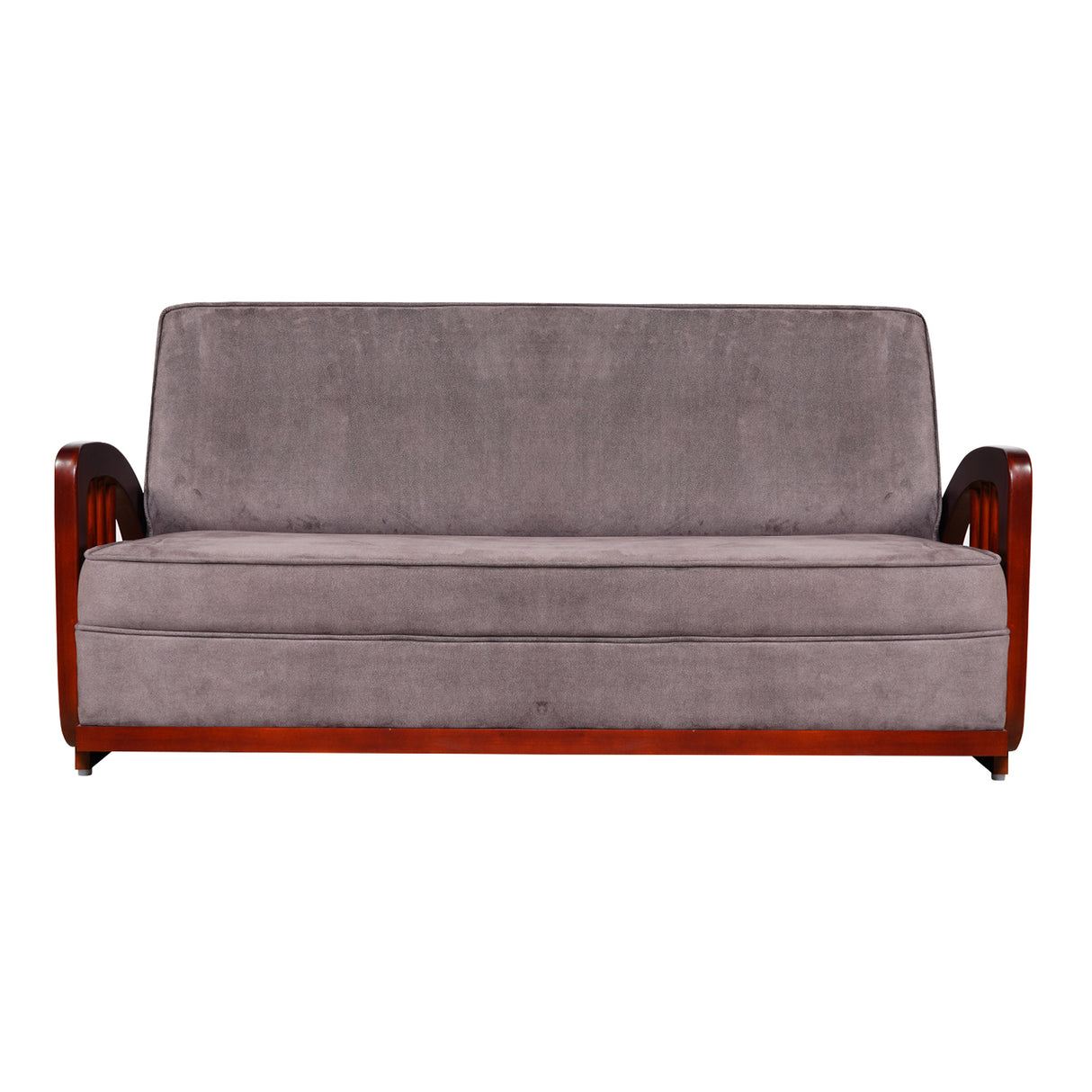 Peru Wooden Sofa Set (3+1+1-Seater) - Teak Finish
