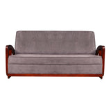 Peru Wooden Sofa Set (3+1+1-Seater) - Teak Finish