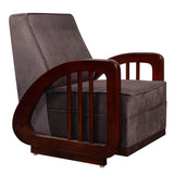 Peru Wooden Sofa 1-Seater - Teak Finish
