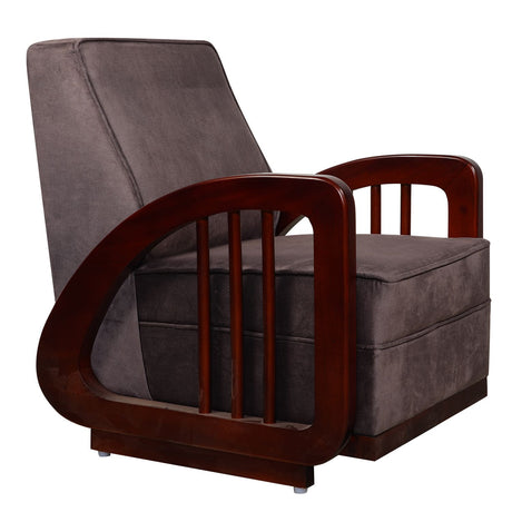 Peru Wooden Sofa 1-Seater - Teak Finish