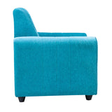 Porto Premium Short Rise Fabric Sofa Set (3+1+1 Seater) - Blue