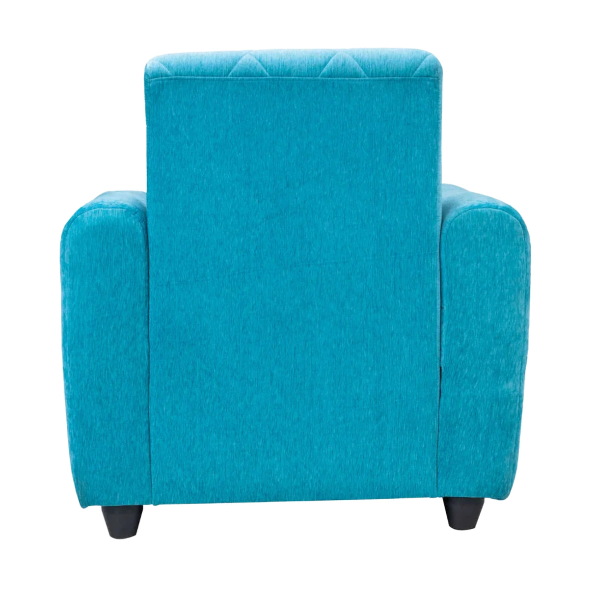 Porto Premium Short Rise Fabric Sofa  1-Seater - Blue