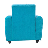Porto Premium Short Rise Fabric Sofa Set (3+1+1 Seater) - Blue